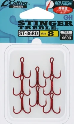 Hameçons Triple Owner ST 36 Rouges