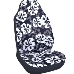 Housse de siège Surfpistols pour voiture Hibiscus Noir