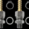 Jeu de raccords droits - tuyau souple - pompe - 1/8 BSPP - Ø6mm Lecomble et Schmidt