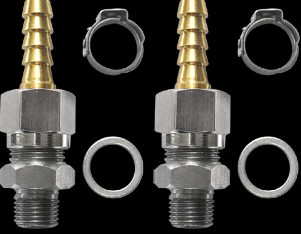 Jeu de raccords droits - tuyau souple - pompe - 1/8 BSPP - Ø6mm Lecomble et Schmidt