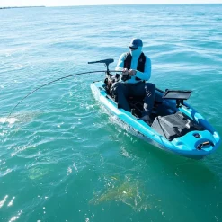 Kayak de pêche Pelican Catch PWR 100 Bleu