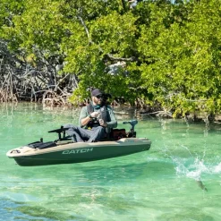 Kayak de pêche Pelican Catch PWR 100 Khaki