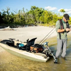 Kayak de pêche Pelican Catch PWR 100 Khaki
