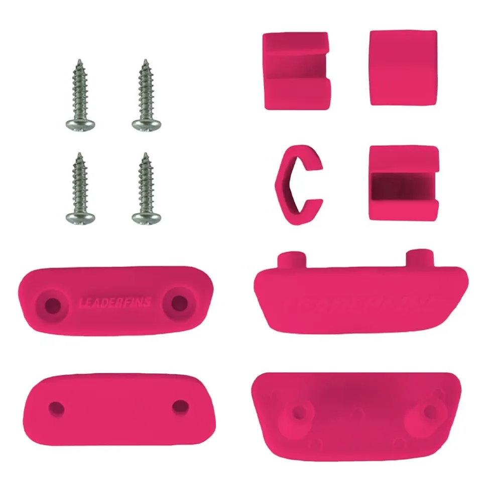 Kit de montage Leaderfins Rose pour chaussons Forza