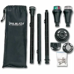 Kit de visibilité Railblaza Feu 360° blanc + mât + feu rouge vert + 3 receveurs