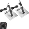 Kit flaps Lectrolab 305X460 mm pelles aluminium avec commutateur Joystick LED 12V
