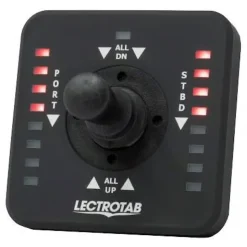 Kit flaps Lectrolab 230X305 mm pelles aluminium avec commutateur Joystick LED 12V