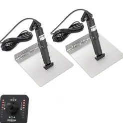 Kit flaps Lectrolab 230X305 mm pelles Inox avec commutateur Joystick LED 12V
