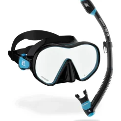 Kit MT Cressi Hiroquest combo X Steve Aoki - Bleu Spectra silver Lenses