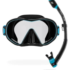Kit MT Cressi Hiroquest combo X Steve Aoki - Bleu Spectra silver Lenses