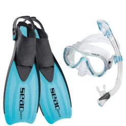 Kit snorkeling Palmes Masque Tuba Silicone Seac sub Sprint Purge