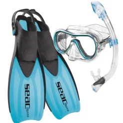 Kit snorkeling Palmes Masque Tuba Silicone Seac sub Sprint Purge