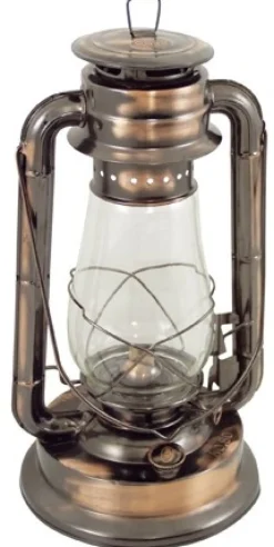Lampe tempête Décomarine bronze vieilli vernie grand modele