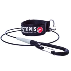 Lanyard Octopus Freediving Compétition Noir 100 cm