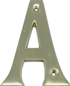 Lettre Décomarine en laiton hauteur 5cm: K