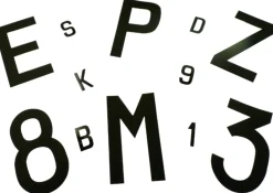 Lettres adhésives Euromarine Plasticolor blanche 40mm