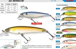 Leurre 3 D Minnow Yo-Zuri 100 mm