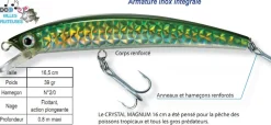 Leurre Crystal Magnum Yo-Zuri 16 cm
