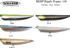 Leurre de Surface Tackle House BKRP Ripple Popper 140