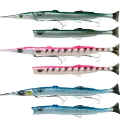 Leurre Souple Savage gear Salt 3D Line Thru Needlefish pulse tail 2+1
