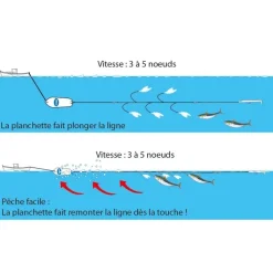 Ligne de Traine Flashmer Mer Fregate