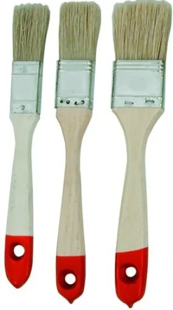 Lot de 3 pinceaux jetables Euromarine manche bois