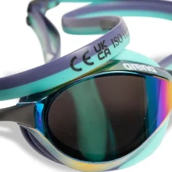 Lunettes de natation Arena Python Junior Mirror - Emerald peacok plum