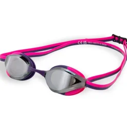 Lunettes de natation Arena Python Junior Mirror - Silver shoking pink plum