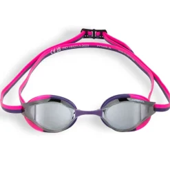 Lunettes de natation Arena Python Junior Mirror - Silver shoking pink plum