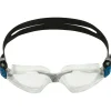 Lunettes natation Aquasphere Kayenne - Transparent / Pétrole
