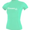 Lycra femme manches courtes O'Neill Basic Skins | Light Aqua