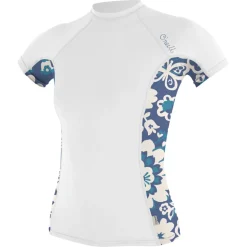 Lycra femme manches courtes O'Neill Basic Skins Christina fleur