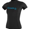 Lycra femme manches courtes O'Neill Basic Skins | Noir