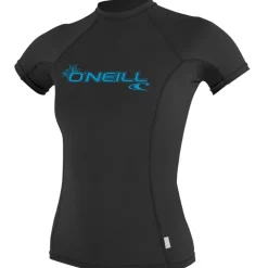 Lycra femme manches courtes O'Neill Basic Skins | Noir