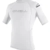 Lycra homme O'Neill manches courtes Basic Skins Blanc
