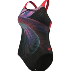 Maillot de bain Arena Jellyfish Swimsuit Swim Pro Femme - Black multi-bright