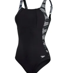 Maillot de bain  LunaLustre Printed Shaping Speedo Black/White