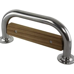 Marche Cape Horn inox avec teck - 270 x 130 mm