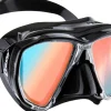 Masque Cressi Big Eyes Noir/UV 380 Verres Bleu-orange