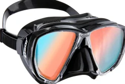 Masque Cressi Big Eyes Noir/UV 380 Verres Bleu-orange