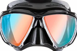 Masque Cressi Big Eyes Noir/UV 380 Verres Bleu-orange