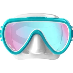 Masque Cressi Honey Femme Blanc / Aquamarine UV 420 Bleu / Orange