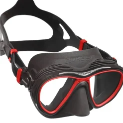 Masque Cressi Quantum Anti buée Noir/ Rouge