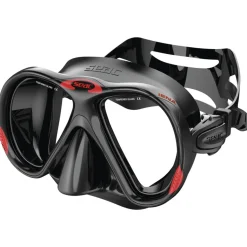Masque de plongée Seac Sub Iena Noir/Rouge