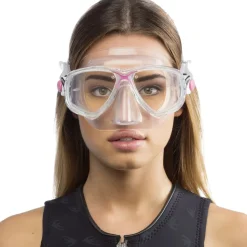 Masque de plongée sous marine Cressi Marea Rose/Transparent