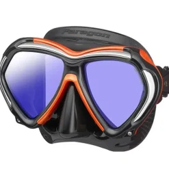 Masque de plongée Tusa Paragon Noir/Orange