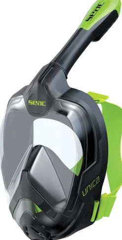 Masque facial intégral Snorkeling Seac sub Unica Lime Adulte L/XL
