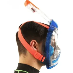 Masque Facial snorkeling Seac sub Magica Bleu/Orange - Taille S/M