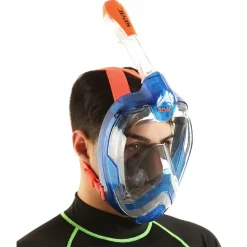 Masque Facial snorkeling Seac sub Magica Bleu/Orange - Taille S/M