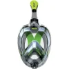 Masque Facial snorkeling Seac sub Magica Noir-Vert Adulte L/XL